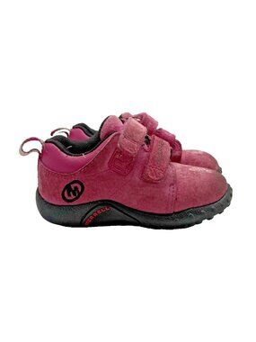 Merrell Sprint Jr Pink Kids Sz 6 Toddler Girls Shoes Hook Loop Sneakers J60038